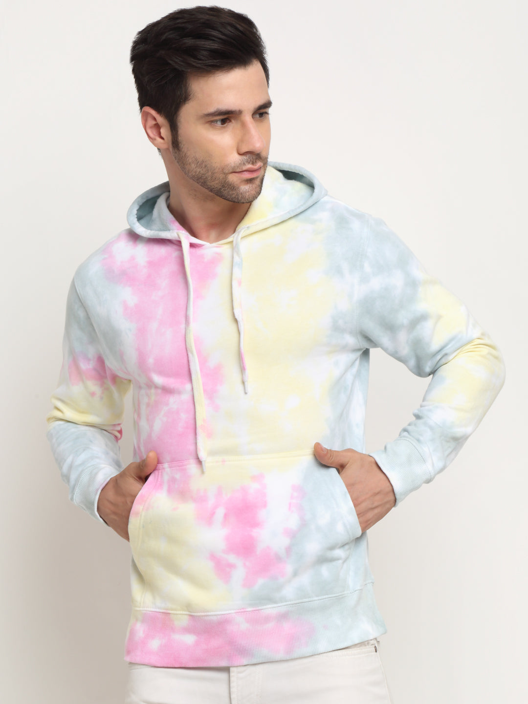 Artistic Style, Men Combed Cotton Tie & Dye Multi Color Sweatshirt