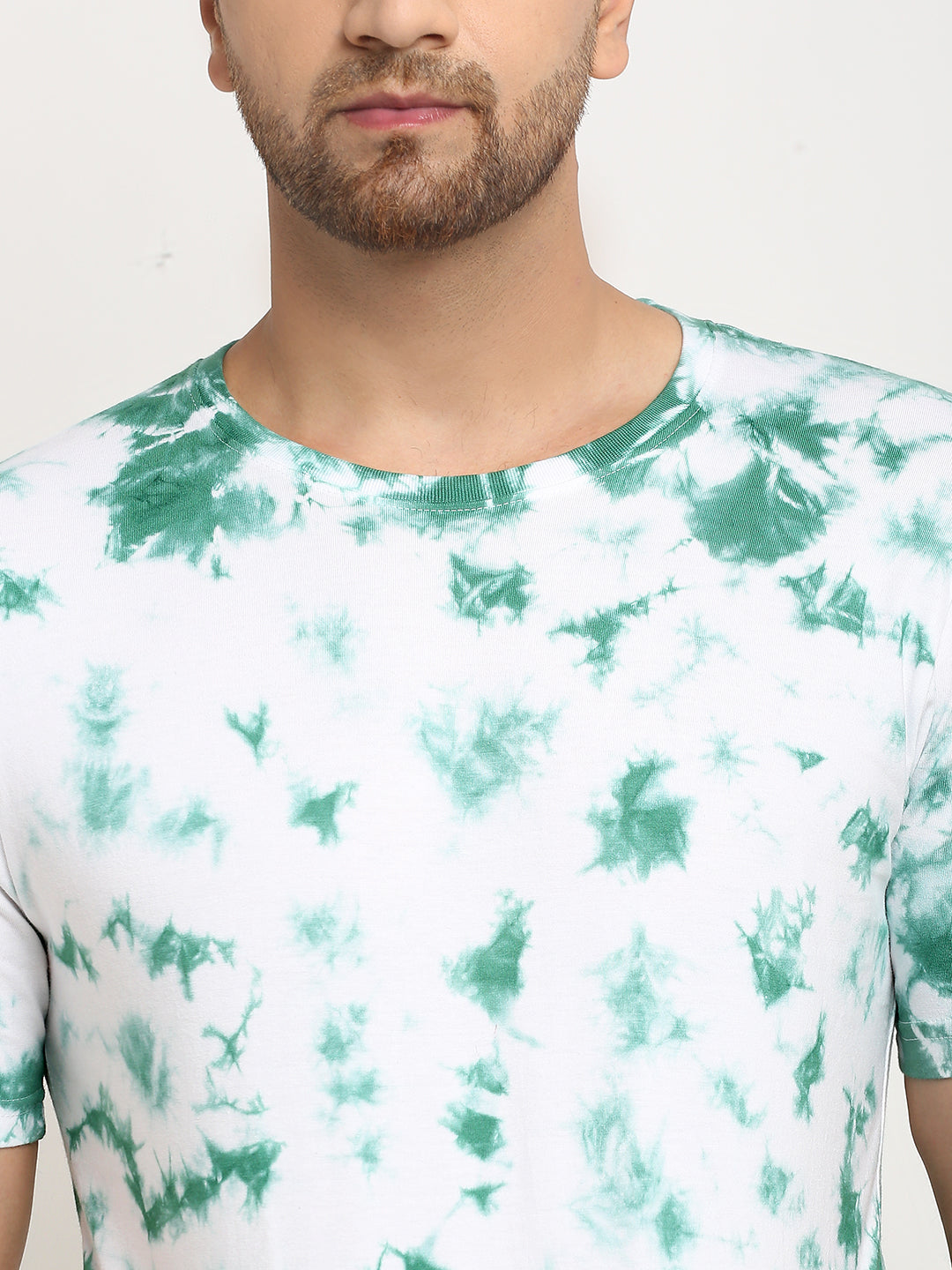 Men Abstract Ombre Green t-shirt