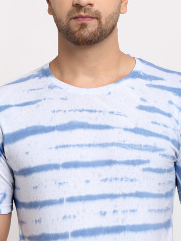 Men Maroon Sustainable Raw Edge Tie and Dye t-shirt shirt